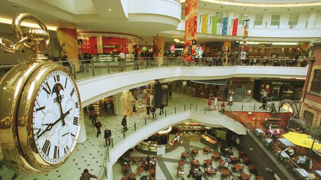 Daimaru department store in Melbourne Central shopping centre before it closed in 2002.