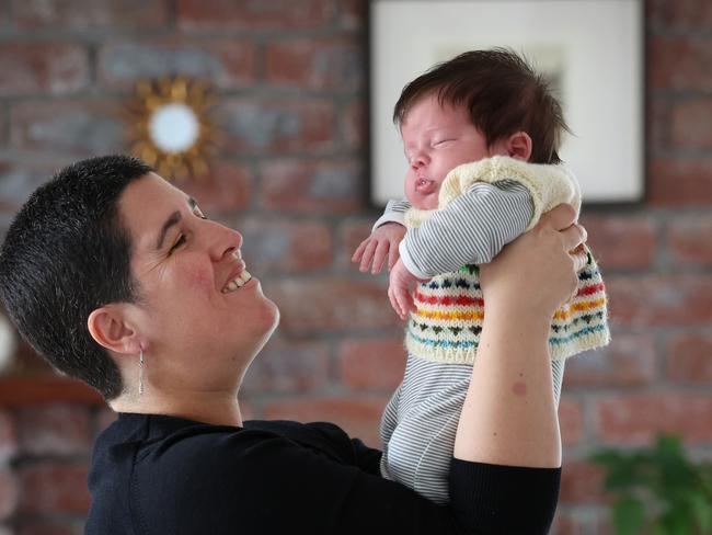 Rocio Albornoz found out at 20 weeks pregnant that she had breast cancer. Picture: David Caird