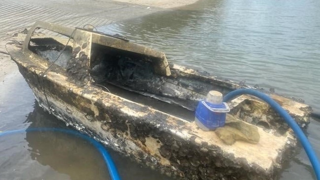 One of the dilapidated vessels removed from Gold Coast waters by Gold Coast Waterways Authority as part of the statewide War on Wrecks program.