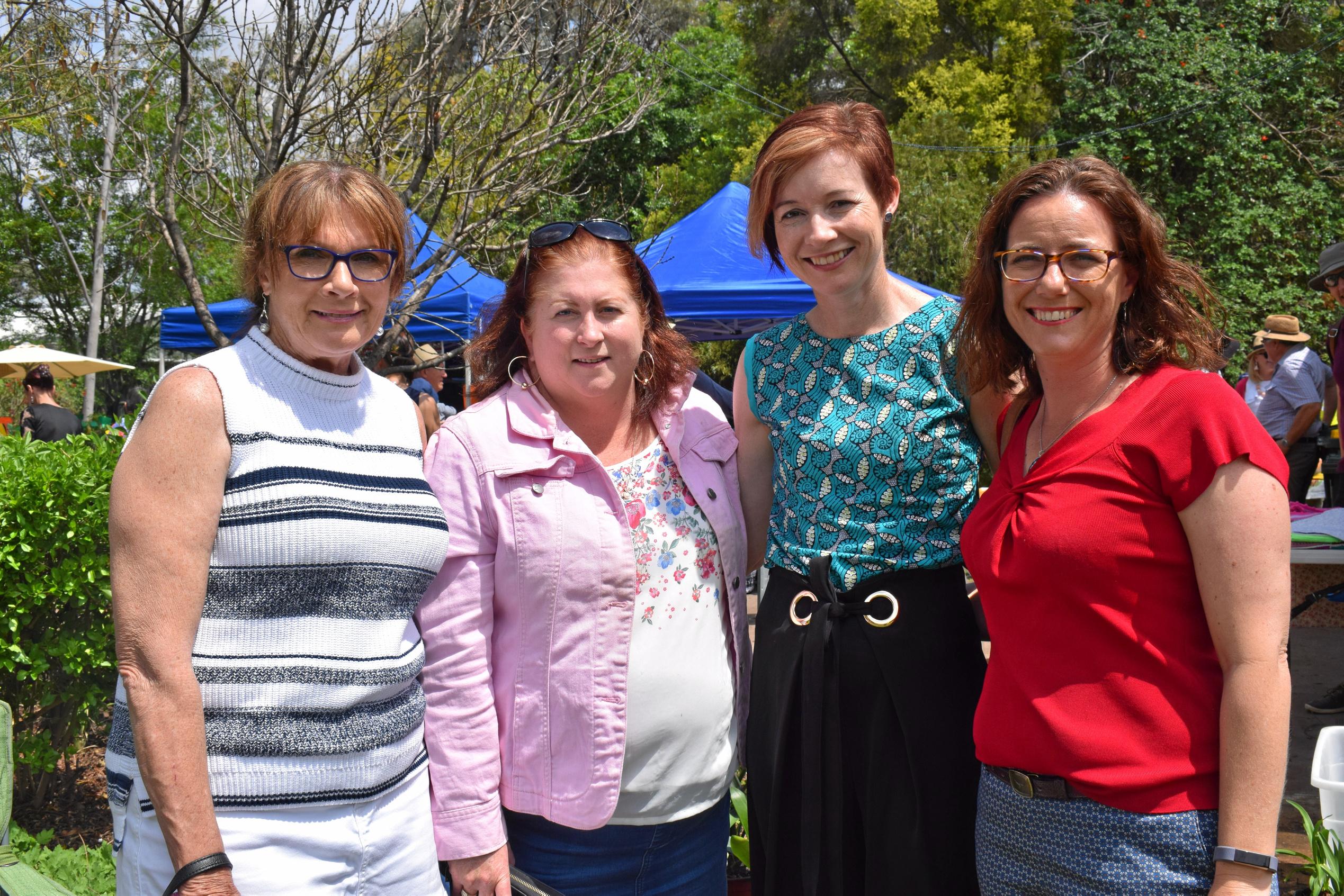 Lesley Gooderham, Kelly Waddell, Karel Brownhall, and Janice Donald at the Warra Springtime in the Garden event, Saturday October 6, 2018. Picture: Brooke Duncan