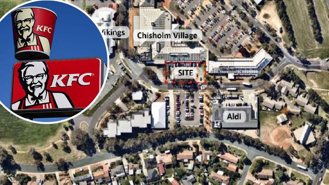 A KFC development has been proposed for Chisholm in the ACT. Picture: Purdon Planning