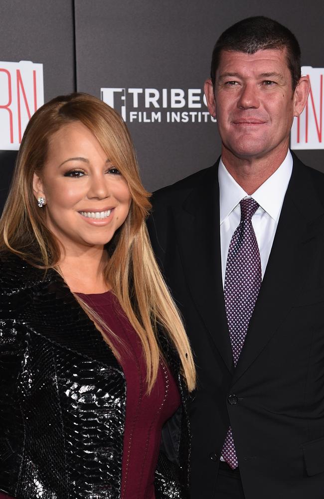 What about me ... James Packer and Mariah Carey split in October. Picture: Dimitrios Kambouris.