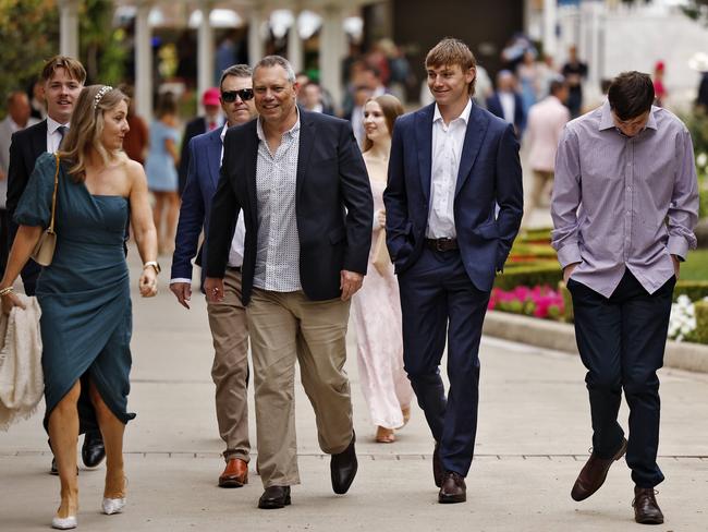 Crowds flocked through the gate at Rosehill. Picture: Sam Ruttyn