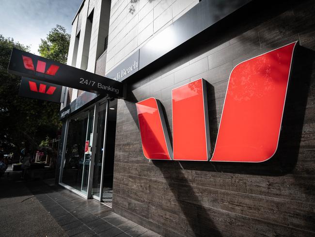 SYDNEY, AUSTRALIA - NewsWire Photos November 29, 2020: A general view of Westpac signage at a branch in Bondi Beach, Sydney. Picture: NCA NewsWire / James Gourley