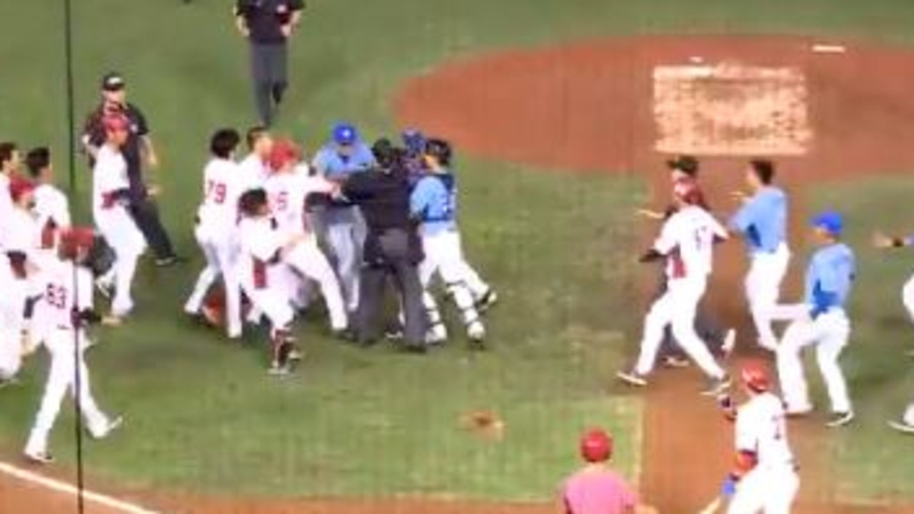 A brawl erupted in the Chinese Professional Baseball League.