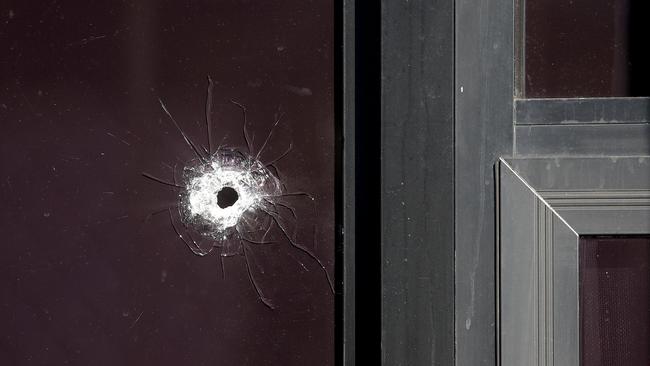 A shot was fired into this South Granville home last night. Picture: Toby Zerna