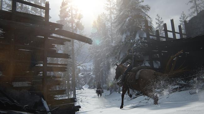 The Last Of Us Part 2 is mostly riding around on a horse in a frozen forest, however the writing and acting makes that bearable.