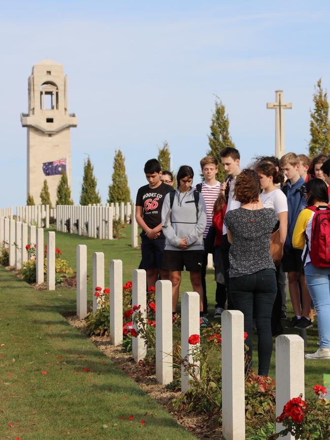 Tourists are increasingly visiting key Australian-related WWI sites in France – in particular the hub of the Remembrance Trail, the Sir John Monash Centre. Picture: Supplied.