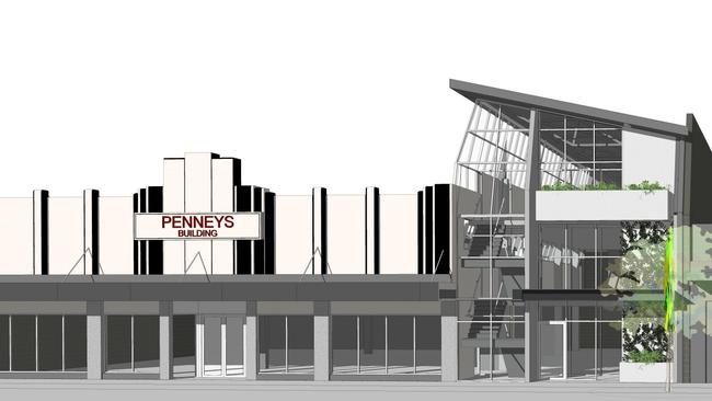 Artist's impression of Penney's Building restoration, 357 Logan Rd, Stones Corner. Picture: DeMartini Fletcher Property