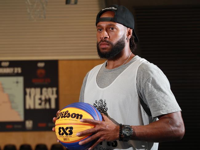 Ellas Titans star Deba George, pictured at the PCYC Queensland’s annual Deadly 3x3 basketball tournament last Saturday, has been outstanding so far this Darwin Basketball Challenge season. Picture: STEWART MCLEAN