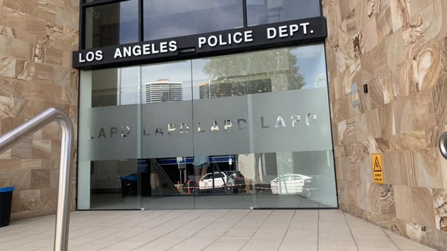 The former offices of collapsed investment firm Octaviar, aka MFS, on Hicks St, Southport, was transformed into an LAPD station for filming of La Brea. Picture: Facebook