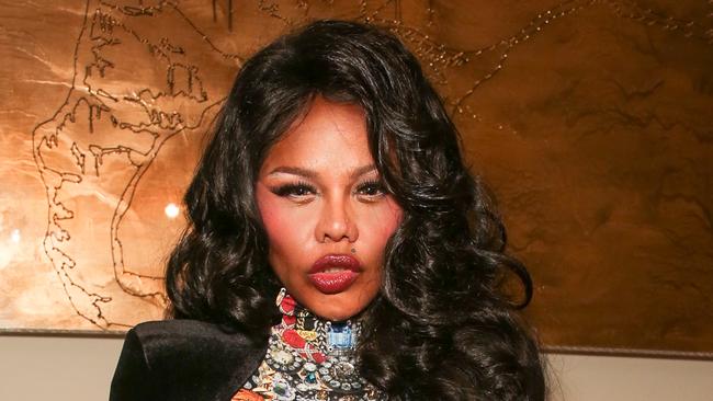 NEW YORK, NY - FEBRUARY 12: Rapper Lil' Kim backstage at the The Blonds fashion show during MADE Fashion Week Fall 2014 at Milk Studios on February 12, 2014 in New York City. (Photo by Chelsea Lauren/Getty Images)