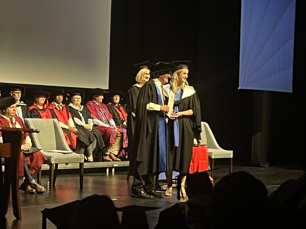 The University of the Sunshine Coast graduation ceremony at Maryborough's Brogla Theatre.