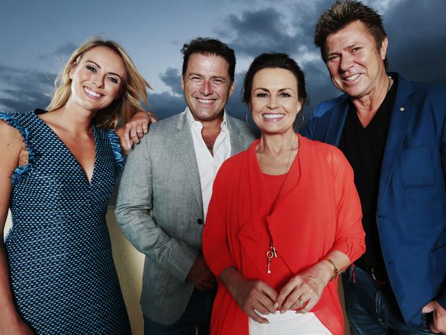 Today Show hosts Sylvia Jeffreys, Karl Stefanovic, Lisa Wilkinson and Richard Wilkins. Picture: Lachie Millard