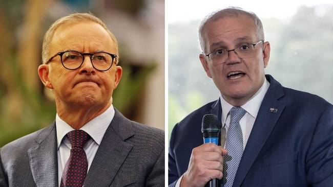 The prime minister evaded a sensitive Anthony Albanese question on several occassions when being pressed by reporters on Monday.