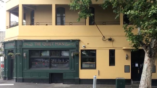 The Quiet Man Irish pub on Racecourse Rd, Kensington.