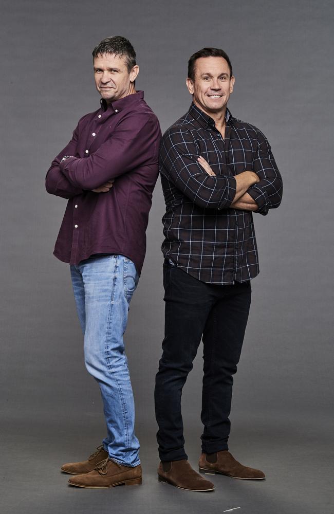 Matt Nable and Matty Johns star on Fox League in 2020. Picture: Supplied/Foxtel