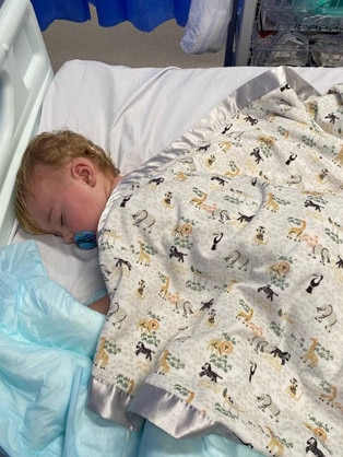 The little boy suffered three incidents of cardiac arrest. Picture: Supplied