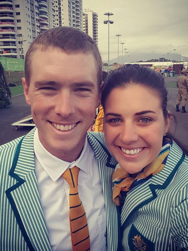 Rohan Dennis and wife Melissa . Picture: Instagram