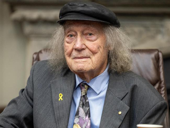 ADELAIDE, SOUTH AUSTRALIA - Advertiser Photos NOVEMBER 14, 2024: Holocaust survivor Andrew Steiner OAM address during a Friends of Israel event at Government House, SA. Picture Emma Brasier