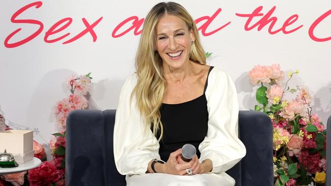 Sarah Jessica Parker speaks at the <i/><i>And Just Like That … It’s Been 25 Years, a Sex and the City Experienc</i><i>e</i> on June 8 in New York City.