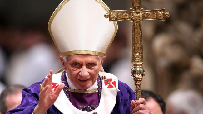 The death of Benedict XVI on Saturday could embolden the Pope’s critics. Picture: Franco Origlia/Getty Images/The Times