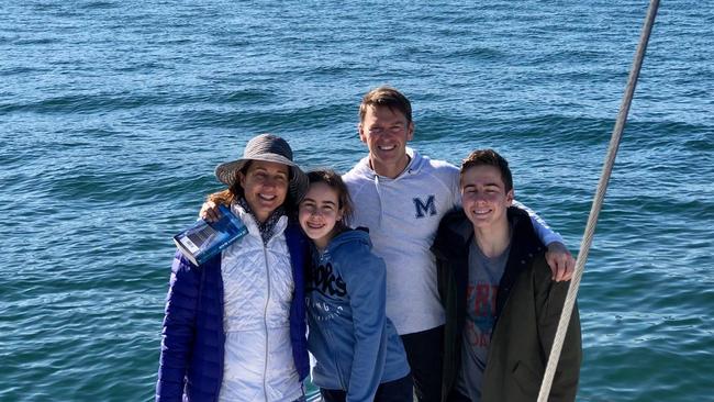 Tom Van Dijk (far right) with his family. The St Pius X College student died on Saturday after suffering a cardiac arrest while swimming.