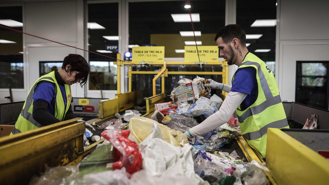 The dispute stems from conflicting statements about Exxon’s plastic recycling. Picture: Thibaud Moritz / AFP