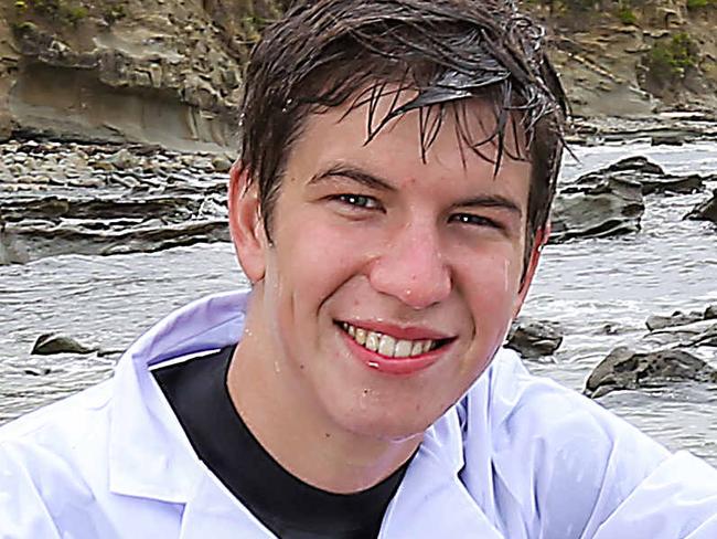 Will Barker 18yrs of Inverloch has been offered a place in the marine science course at Deakin University this year.Will is pictured at The Caves in Inverloch , Victoria. Picture : Ian Currie