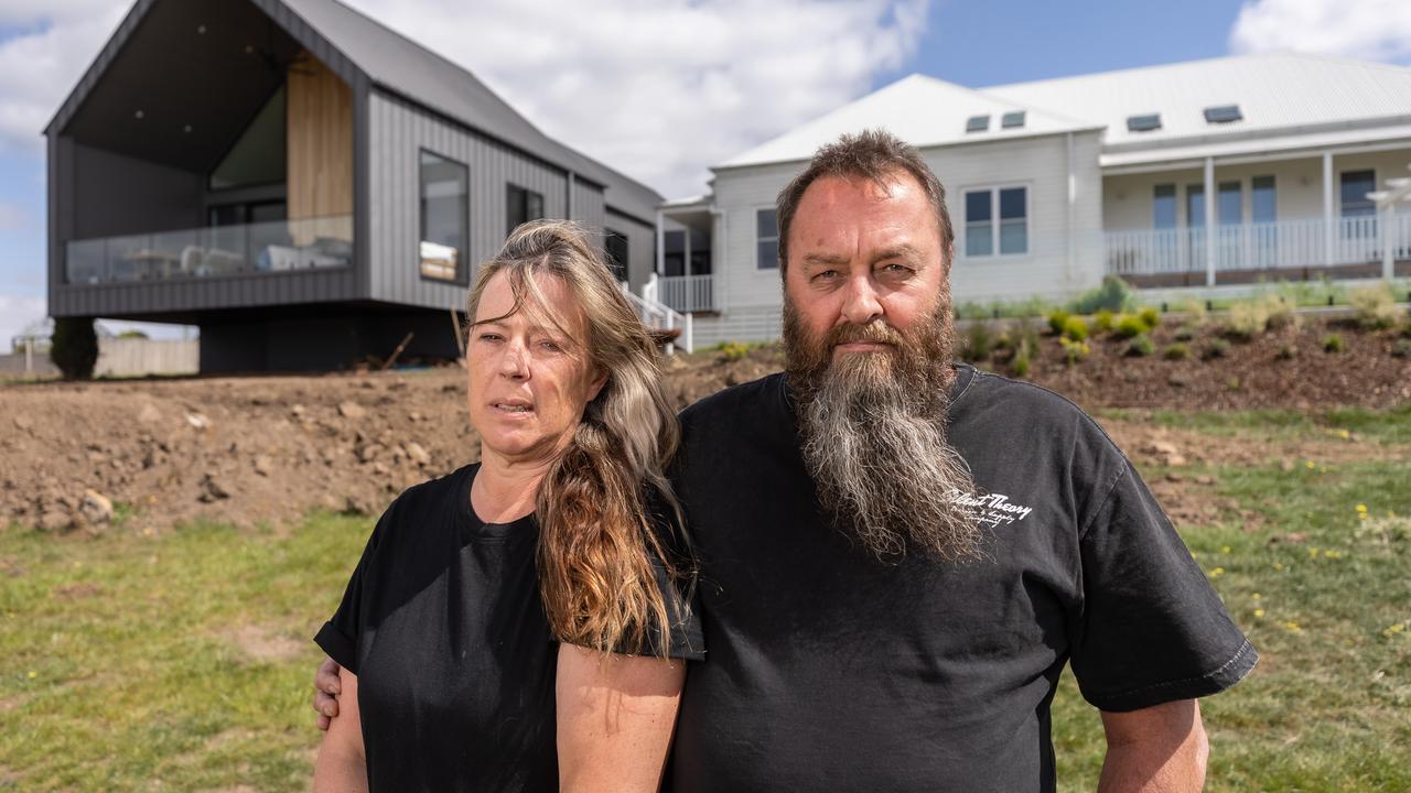 Couple Kevin and Andrea Griffin won a $4m Gisborne property through, Adrian Portelli's business. Picture: Jason Edwards