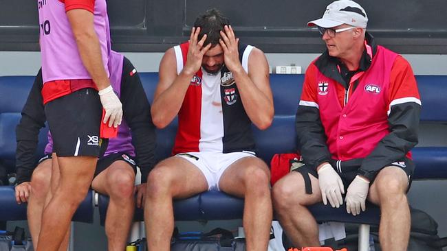 Paddy McCartin suffered repeated concussions on the footy field.