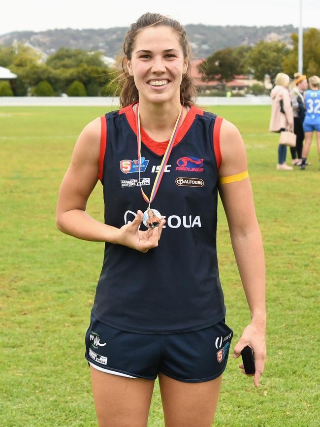 Norwood’s Najwa Allen is hoping to be selected at the AFLW draft in October. Picture: Peter Swan