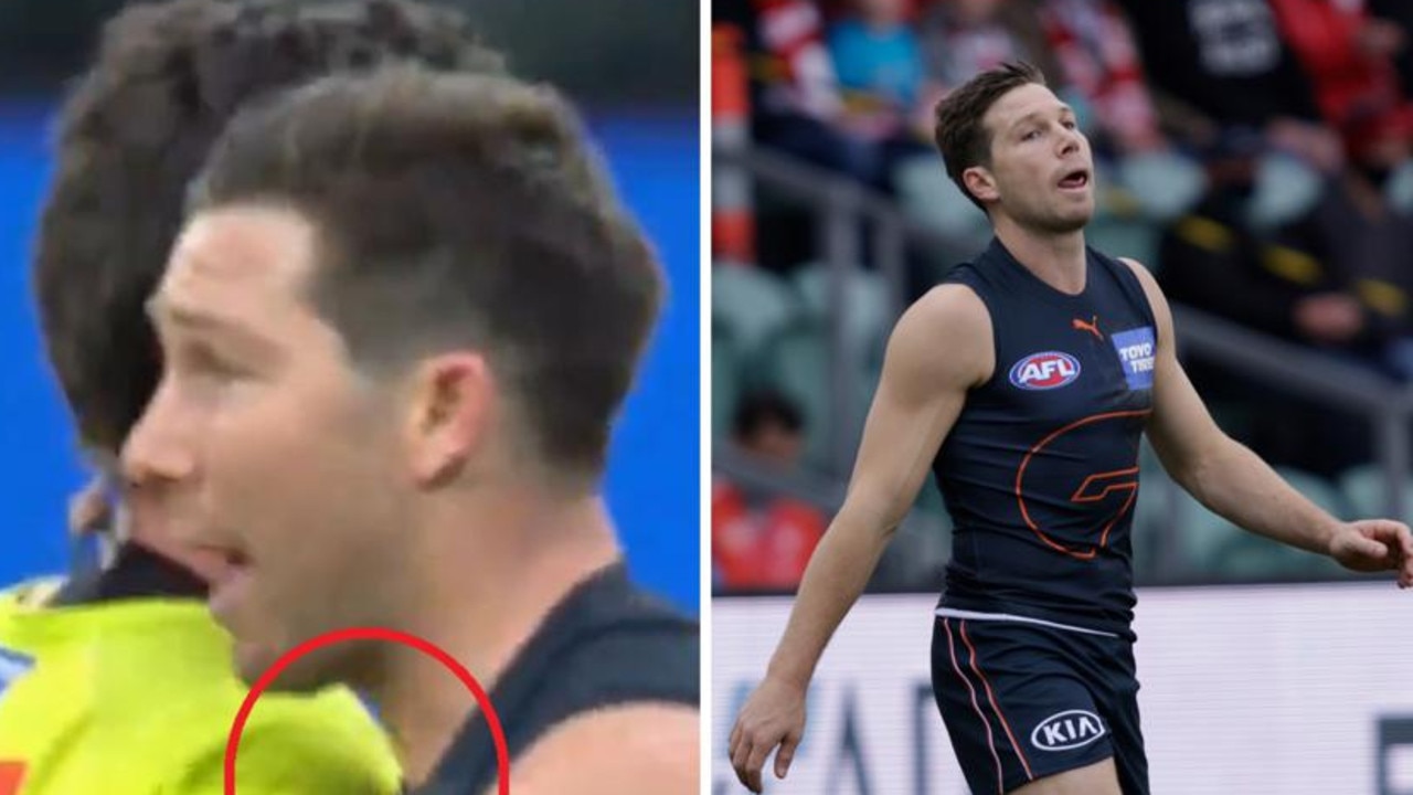 Toby Greene was suspended over contact with Mat Stevic