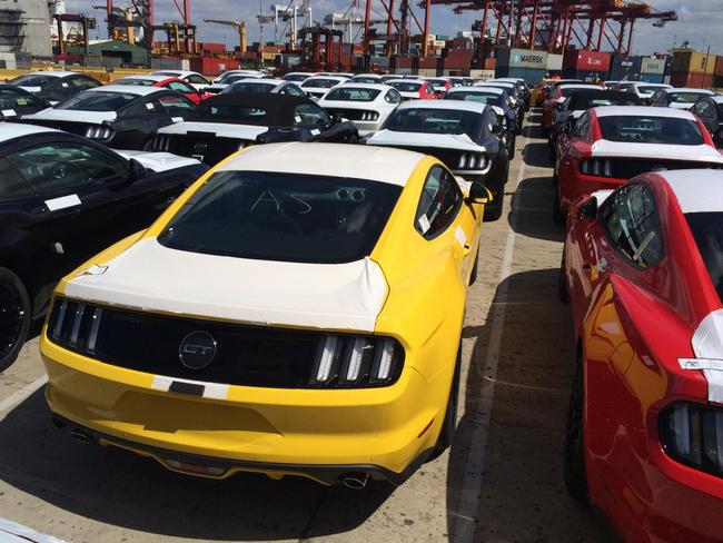 Looking good ... The 2015 model ford Mustang is one step closer to their new owners. Picture: Supplied.