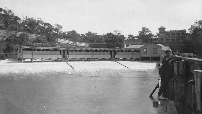 The ladies’ baths in the early 1900s. Picture Northern Beaches Library