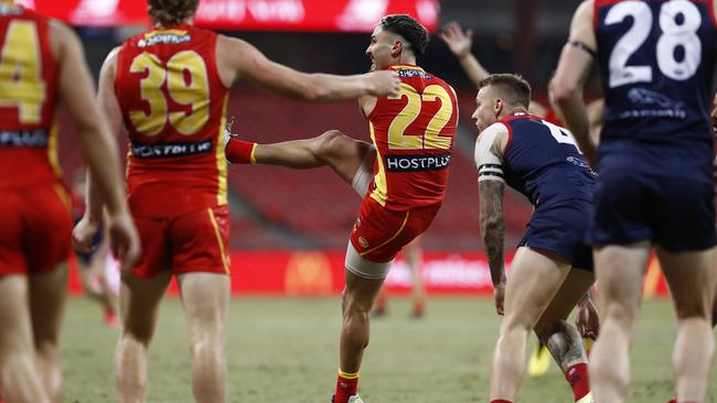 Rankine’s snaps his brilliant first goal of his career. Picture: Getty Images