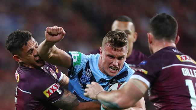 Wighton also struggled for impact against a rejuvanted Queensland. Image: Chris Hyde/Getty Images