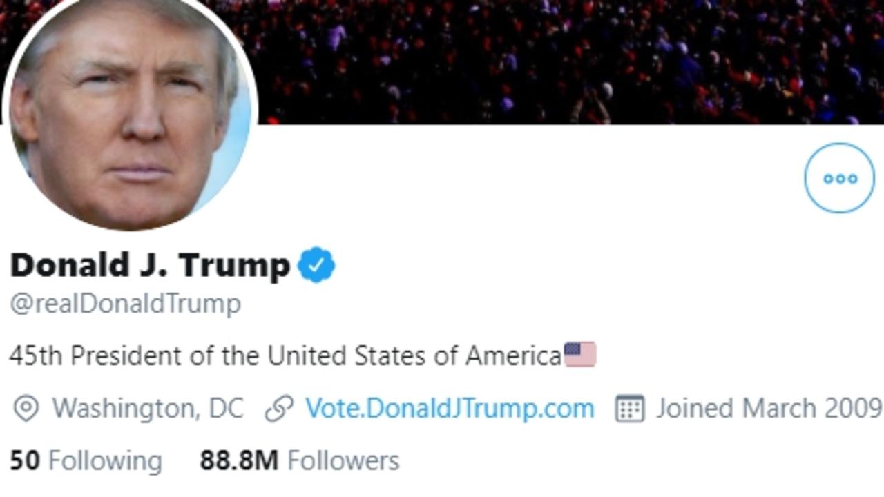 Donald Trump’s personal account.