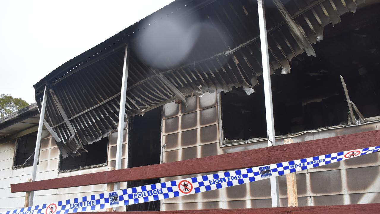 A devastating house fire has gutted a house on Quinn Street, Warwick overnight, with the cause of the destructive blaze still under investigation by authorities. Picture: Jessica Paul / Warwick Daily News