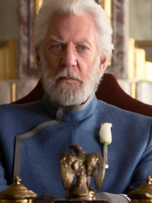 President Snow was played initially in the first four films by the late great Donald Sutherland. Picture: Supplied