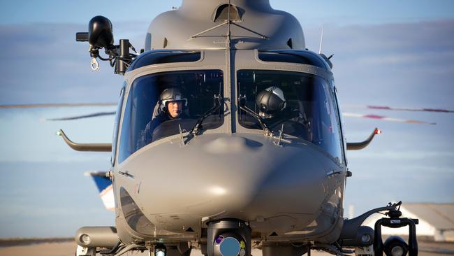 The Victoria police air wing was involved in the car chase. Picture: Mark Stewart