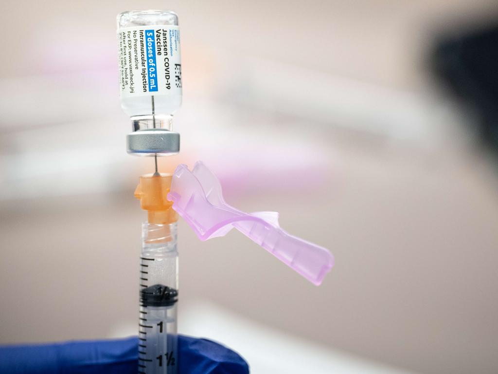 The federal government says there is no evidence the jab causes blood clots. Picture: Jon Cherry/Getty Images/AFP