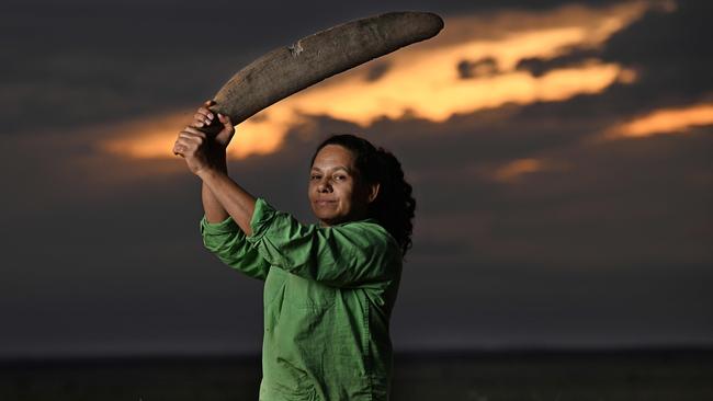 The swords were discovered in the mud of King Creek, south of Bedourie. Picture: Lyndon Mechielsen