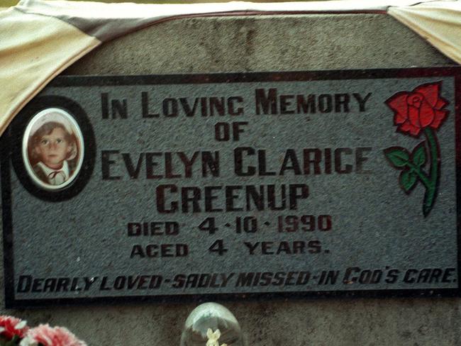 Evelyn Greenup was only four-years-old when she was murdered.