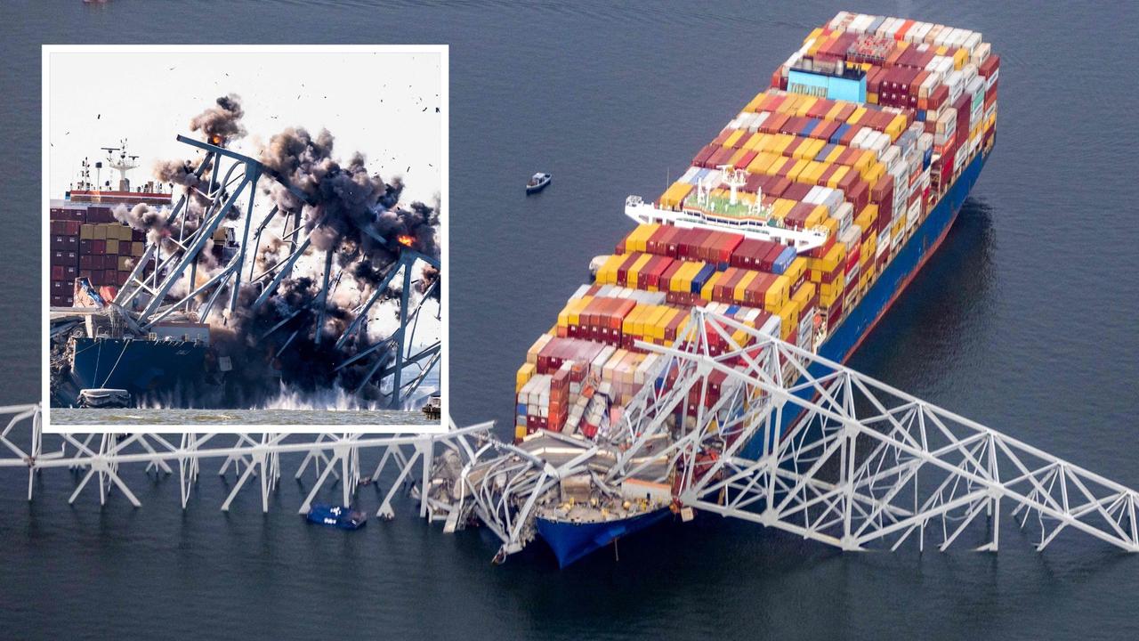 Władze USA burzą część zawalonego mostu Francisa Scotta Key w Baltimore