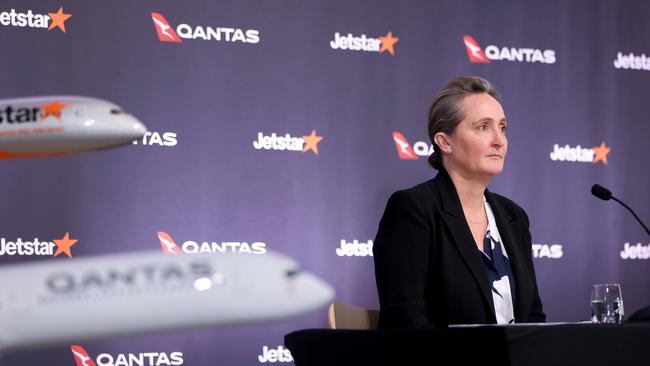 Qantas chief financial officer Vanessa Hudson has offered an insight into how she might run the group should she replace Alan Joyce as CEO next year. Picture: Damian Shaw/NCA NewsWire