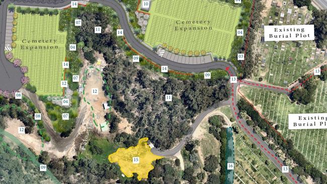 Plans for the expansion of the Mudgeeraba Cemetery, which will see the tip closed.