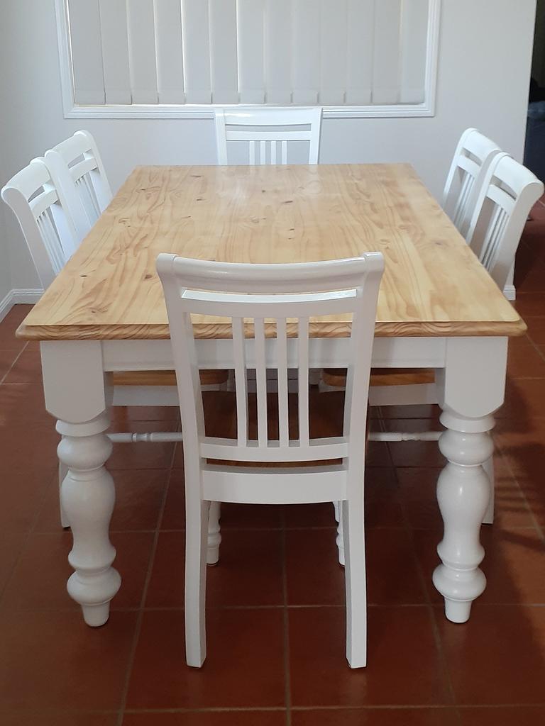 Queensland woman upcycles dining table with Bunnings items news