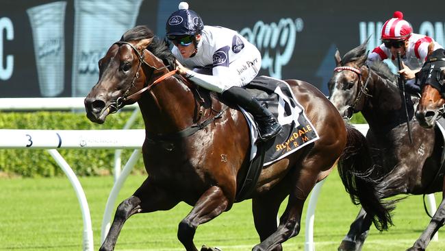 Exciting colt Caballus maintained his unbeaten record for since joining the Bjorn Baker yard with a big win in the Group 3 Eskimo Prince Stakes at Randwick. Picture: Getty Images