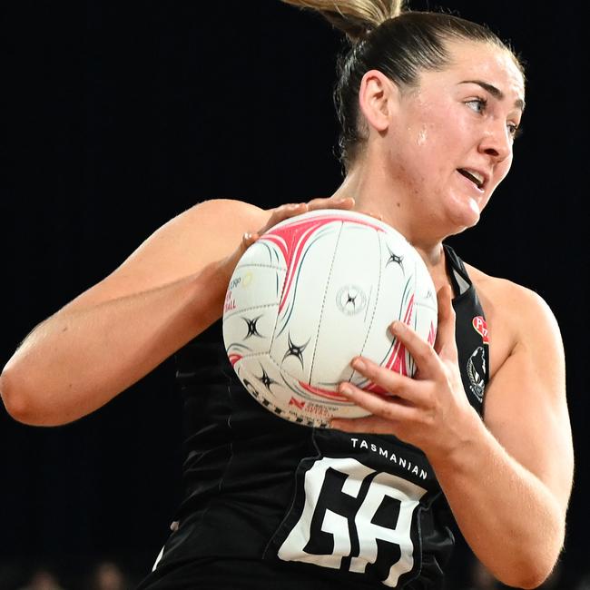 Diamonds shooter Sophie Garbin played for Collingwood before the club opted not to renew its Super Netball licence ahead of the 2024 season. Picture: Steve Bell / Getty Images